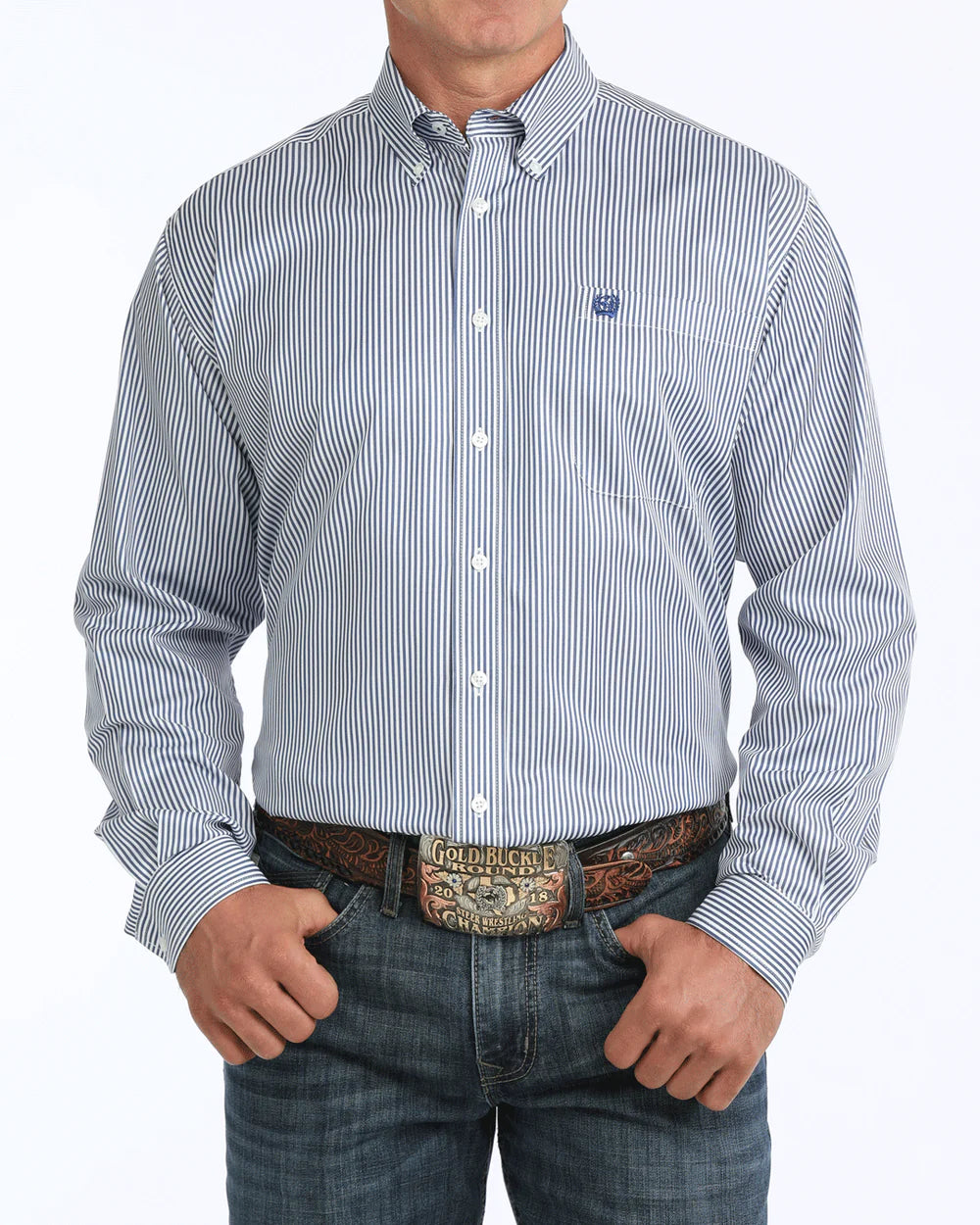 Cinch TENCEL™ Classic Fit Button-Down Western Shirt - Royal