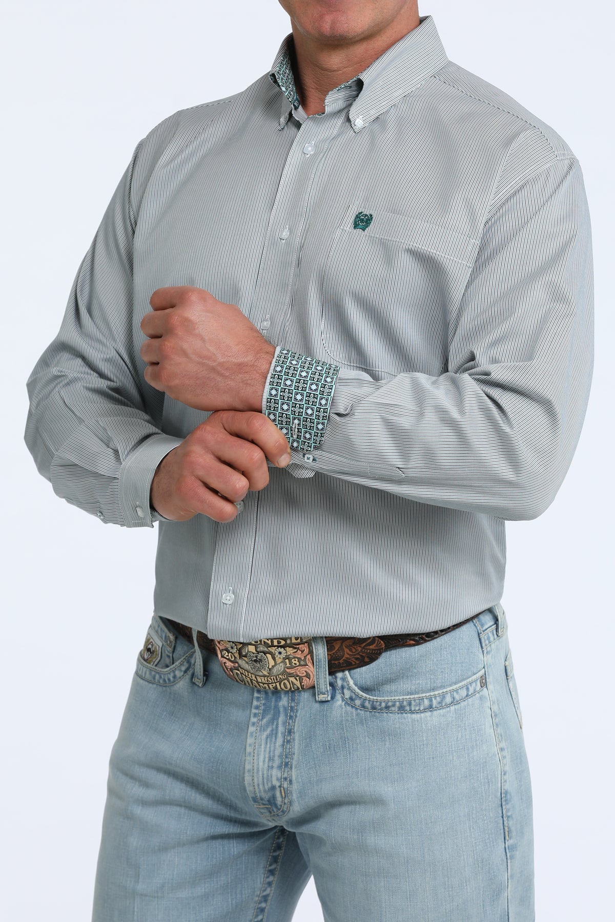 Cinch TENCEL™ Classic Fit Button-Down Western Shirt - Blue