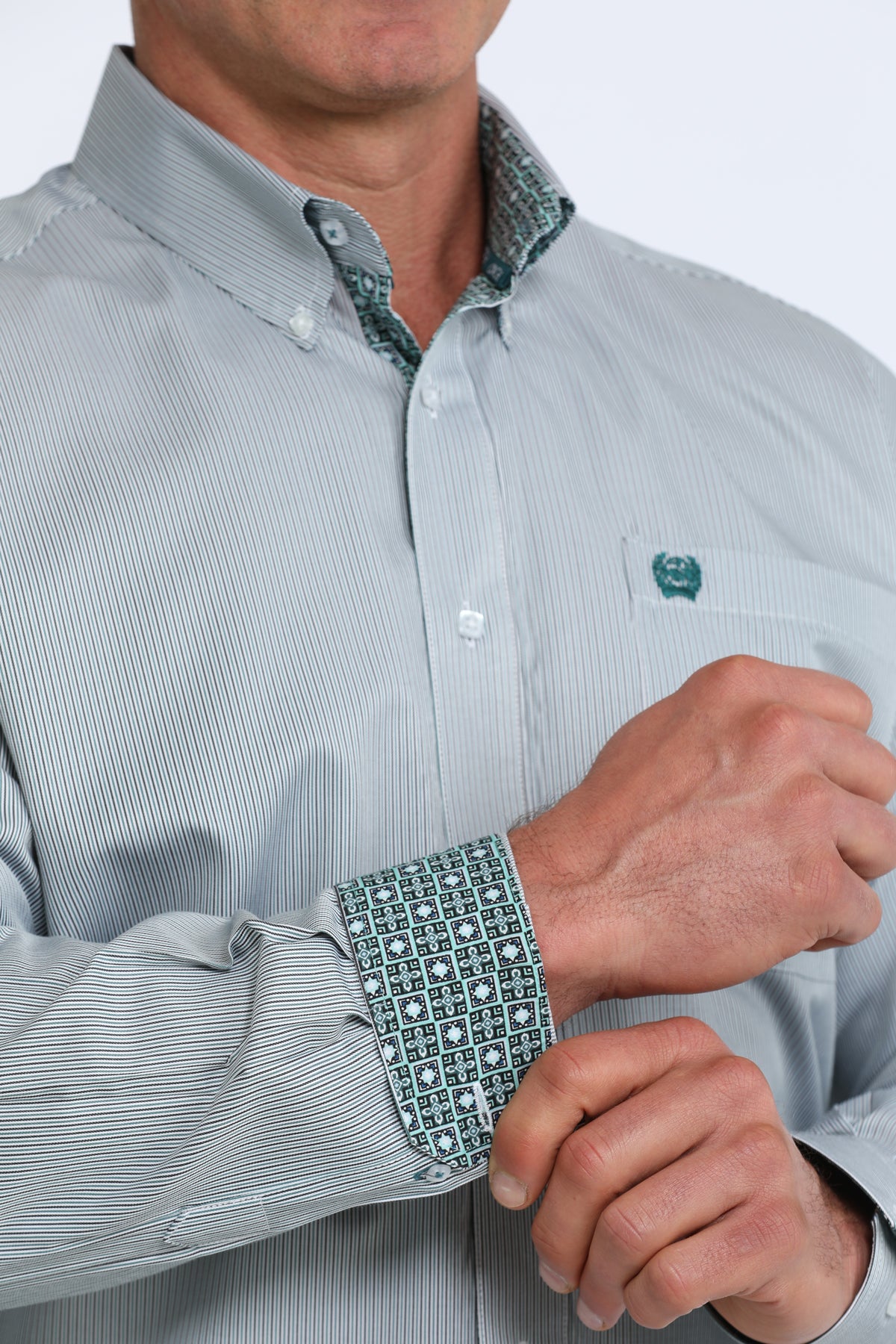 Cinch TENCEL™ Classic Fit Button-Down Western Shirt - Blue