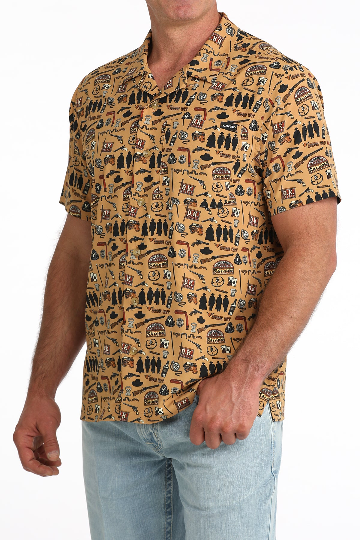 Cinch Camp Shirt - Western Outlaw
