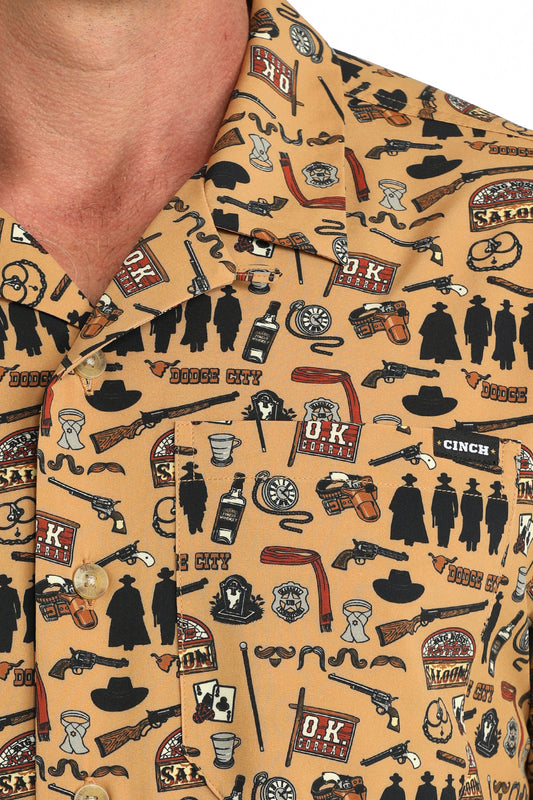 Cinch Camp Shirt - Western Outlaw
