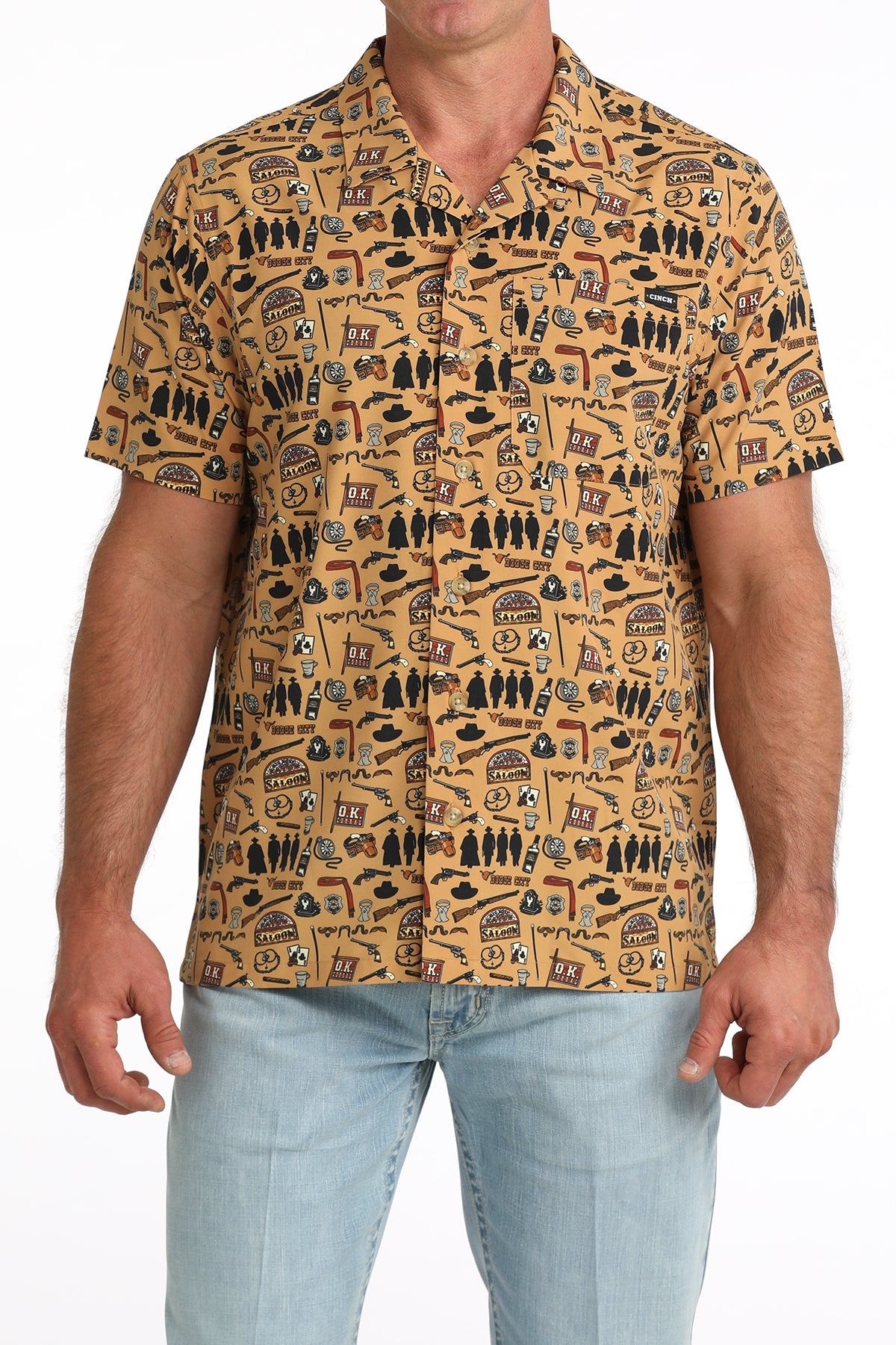 Cinch Camp Shirt - Western Outlaw