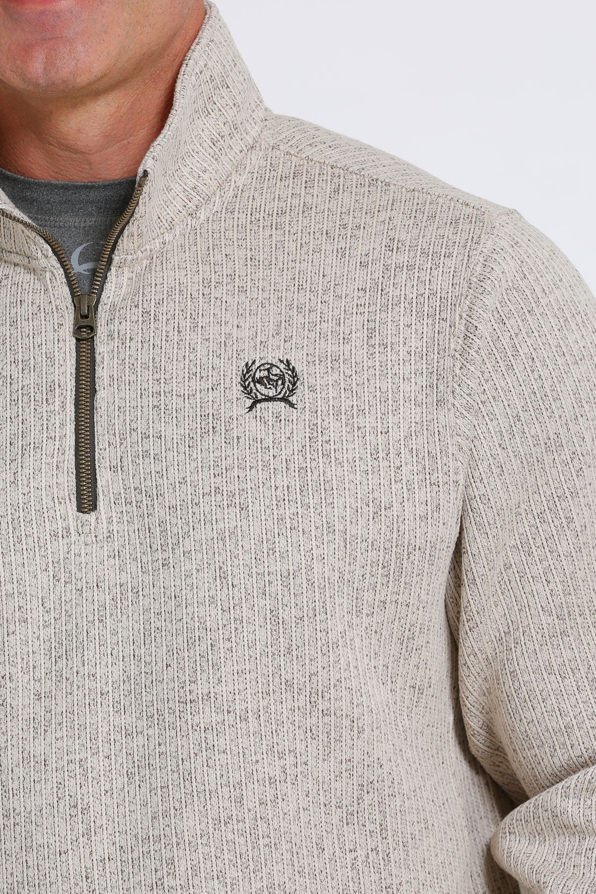 Cinch Cream 1/4 Zip Pullover