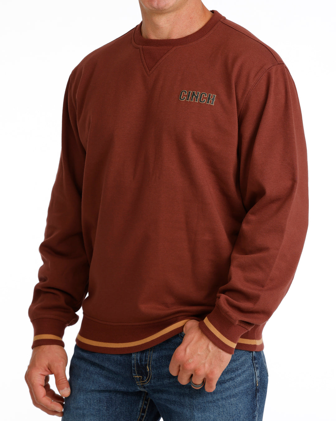 Cinch Burgundy Crewneck