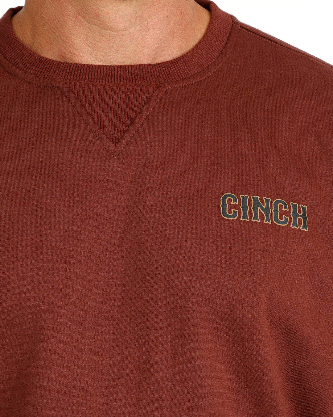 Cinch Burgundy Crewneck