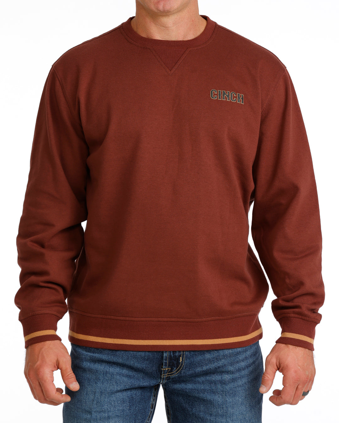 Cinch Burgundy Crewneck