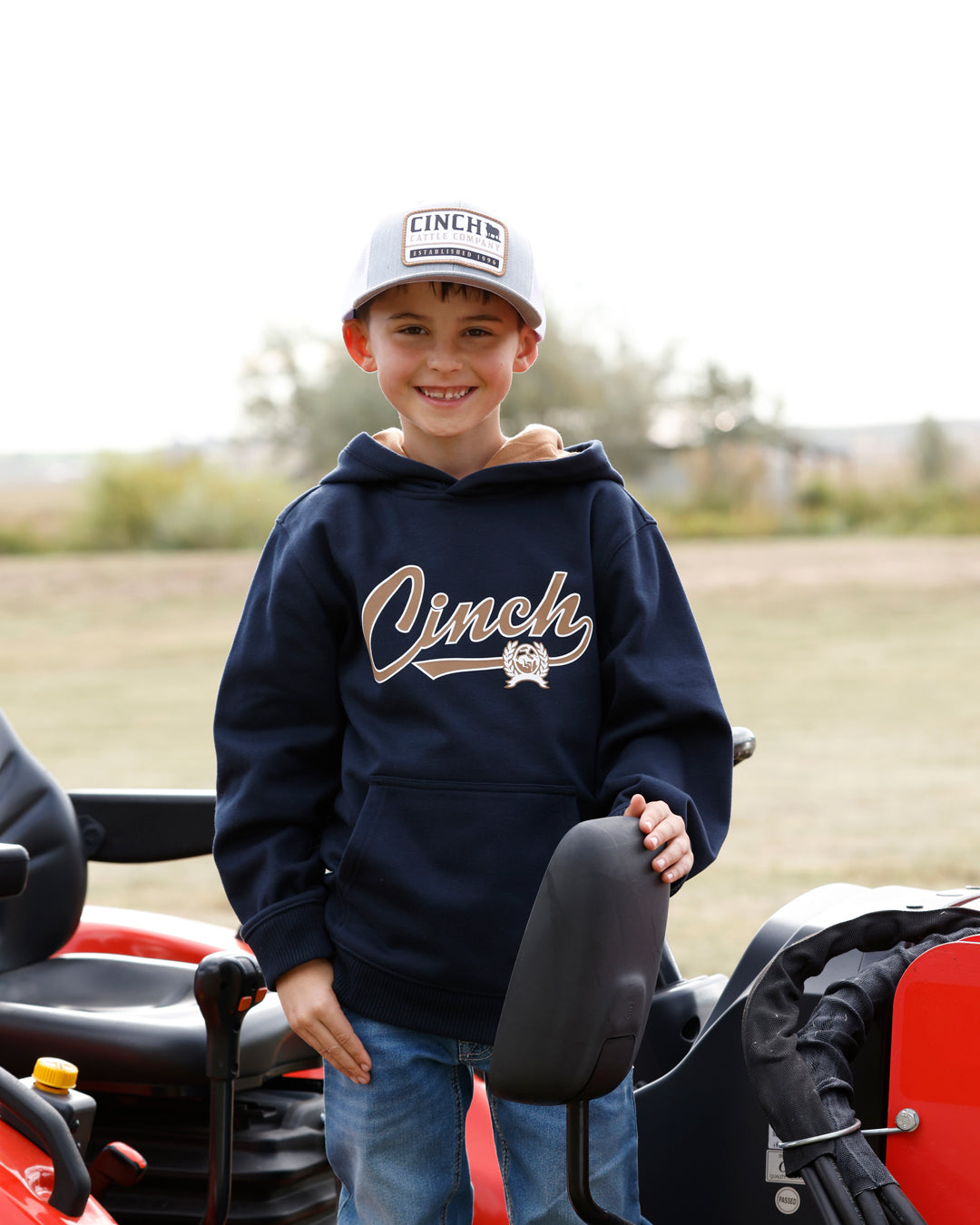 Cinch Boy's Navy Hoodie