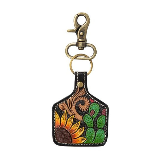 Prickly Pear Blooms Keychain