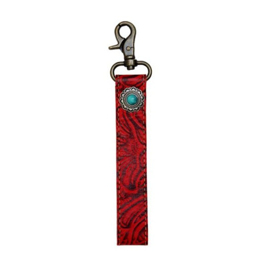 Ruby Key Wristlet