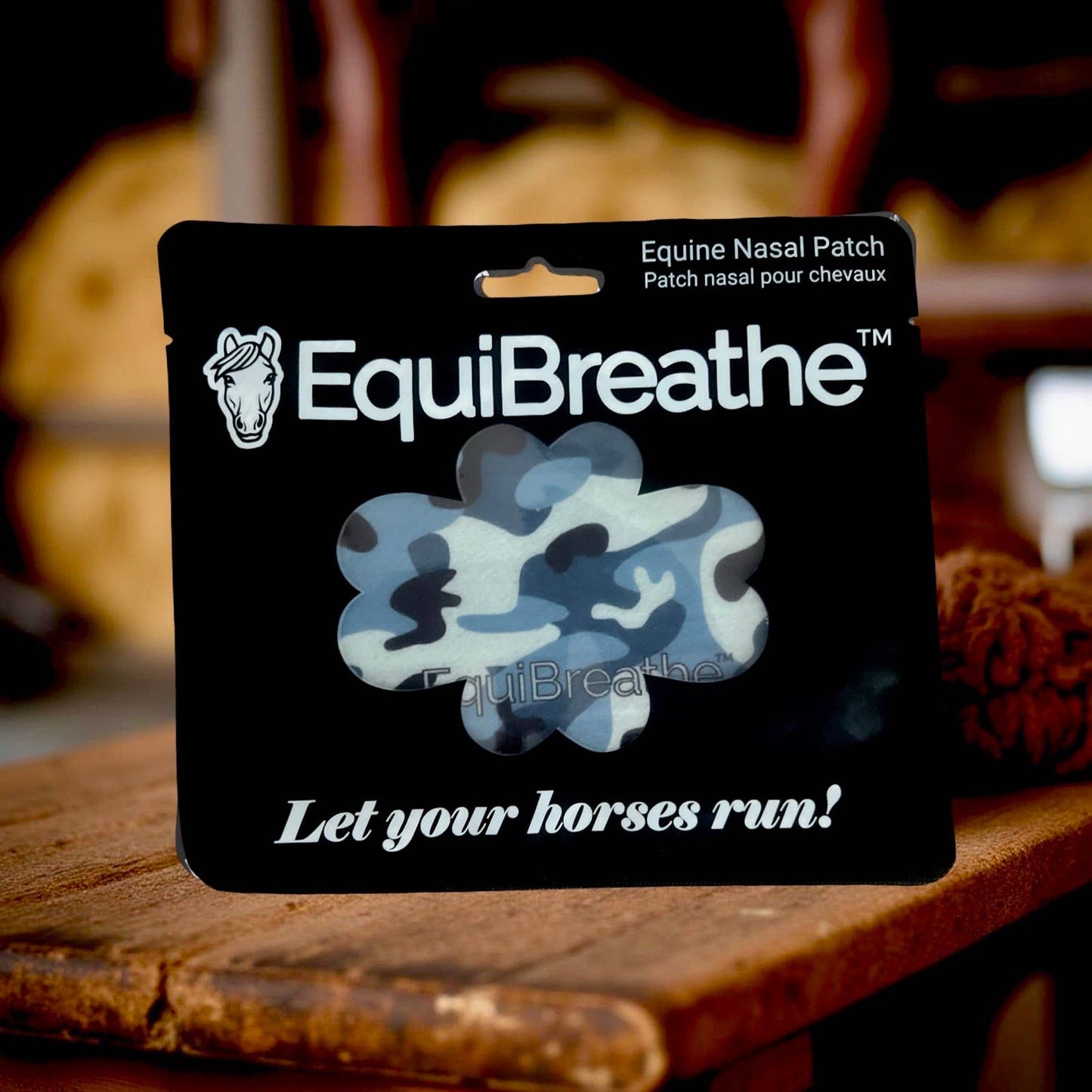 EquiBreathe™ Equine Nasal Patch - Blue Camo