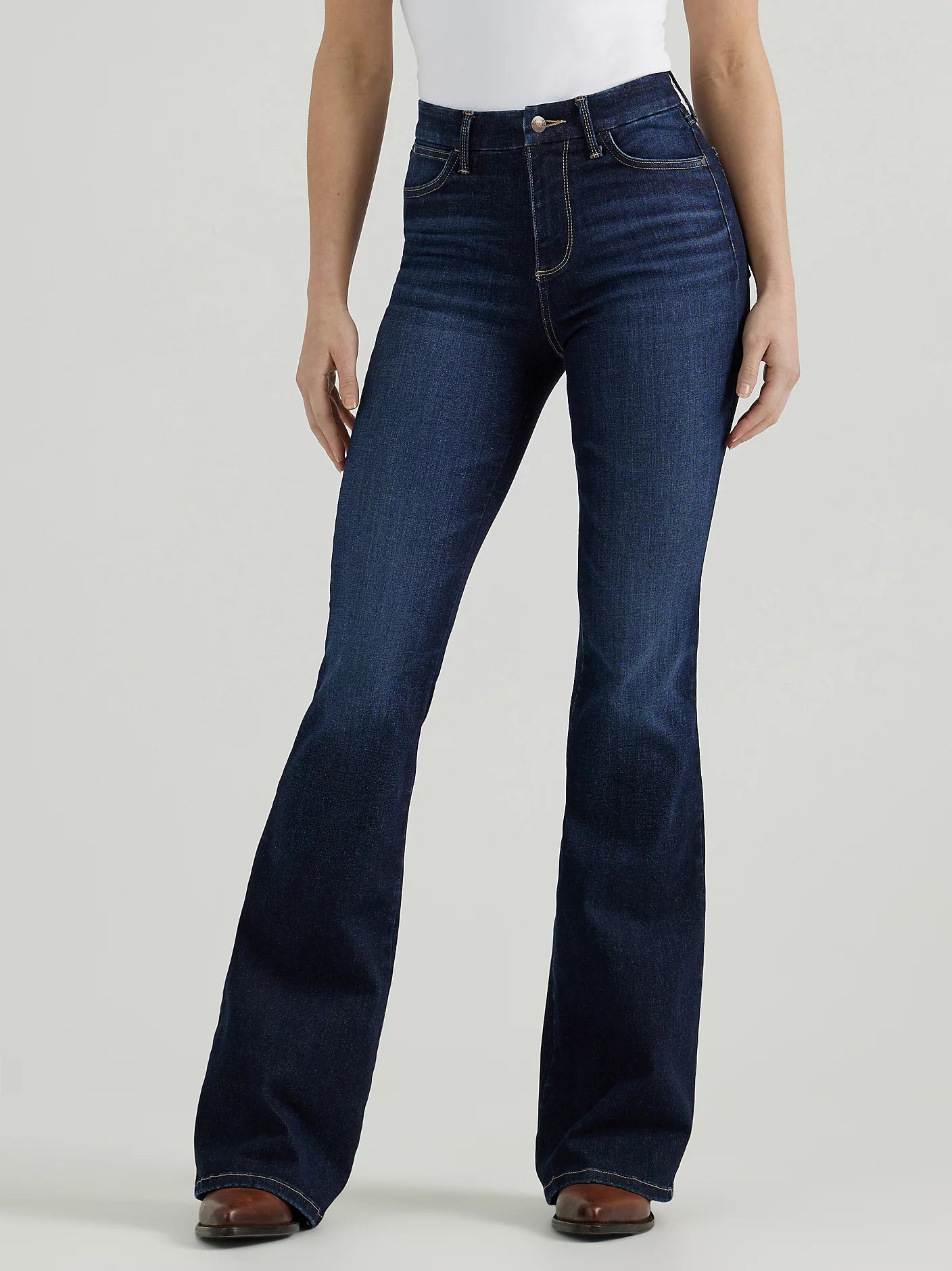 Wrangler® Bespoke High Rise Flare Jean in Madilyn