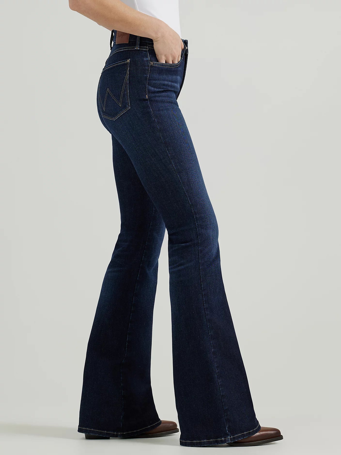 Wrangler® Bespoke High Rise Flare Jean in Madilyn