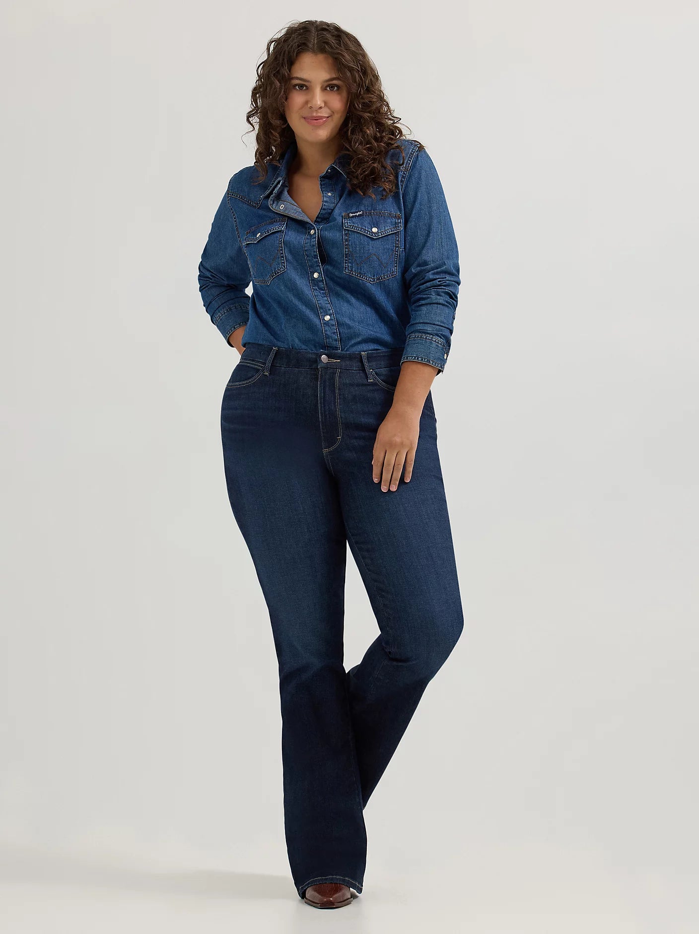Wrangler® Bespoke High Rise Flare Jean in Madilyn